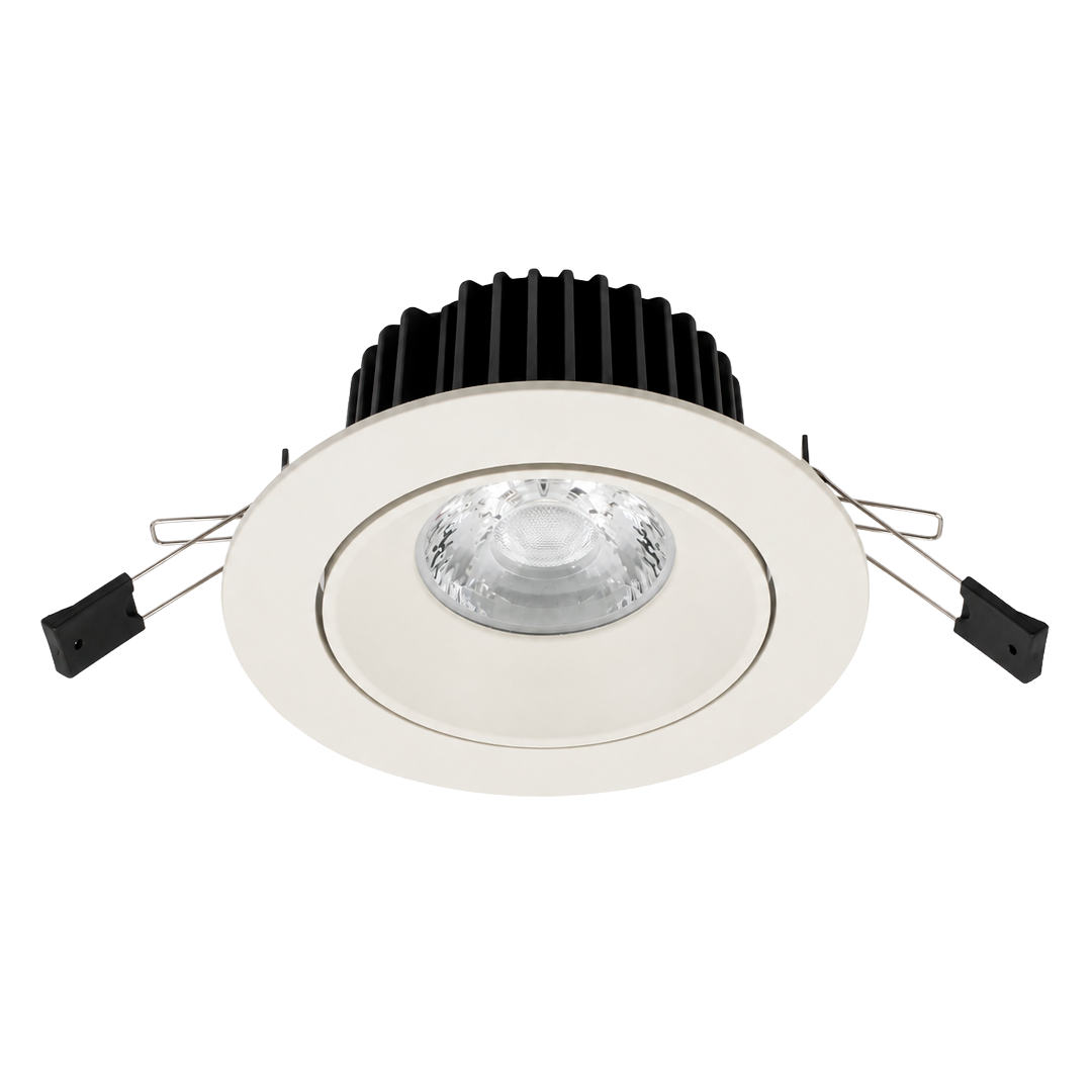 Spot Techo Empotrable Dirigible Cob Led  Luz Cálida 24W 90-277V 30K DLC24W172WW