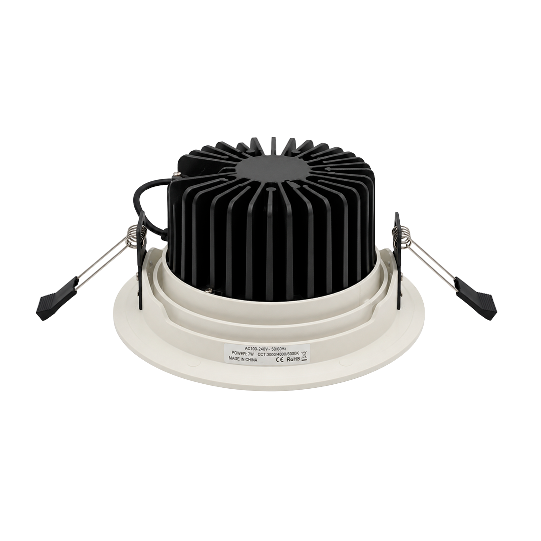 Spot Techo Empotrable Dirigible Cob Led  Luz Cálida 24W 90-277V 30K DLC24W172WW