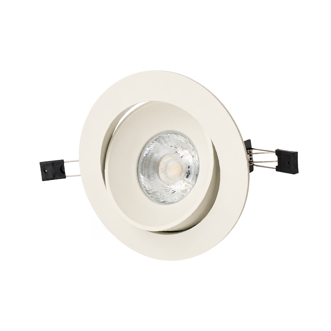 Spot Techo Empotrable Dirigible Cob Led  Luz Cálida 24W 90-277V 30K DLC24W172WW