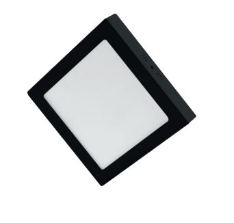 PANEL SOBREPONER CUADRADO NEGRO 12W 65K LUZ FRÍA TECNOLED DLSC12WBB-NR