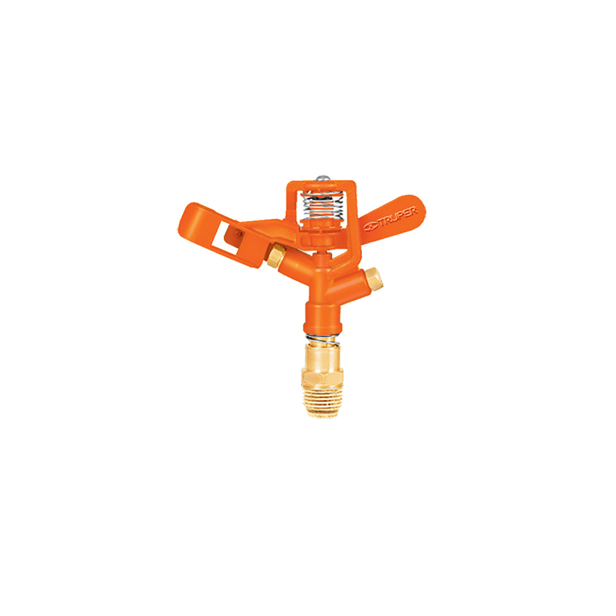 Aspersor metálico doble chorro, cabeza sola, TRUPER, Truper, SKU 10324