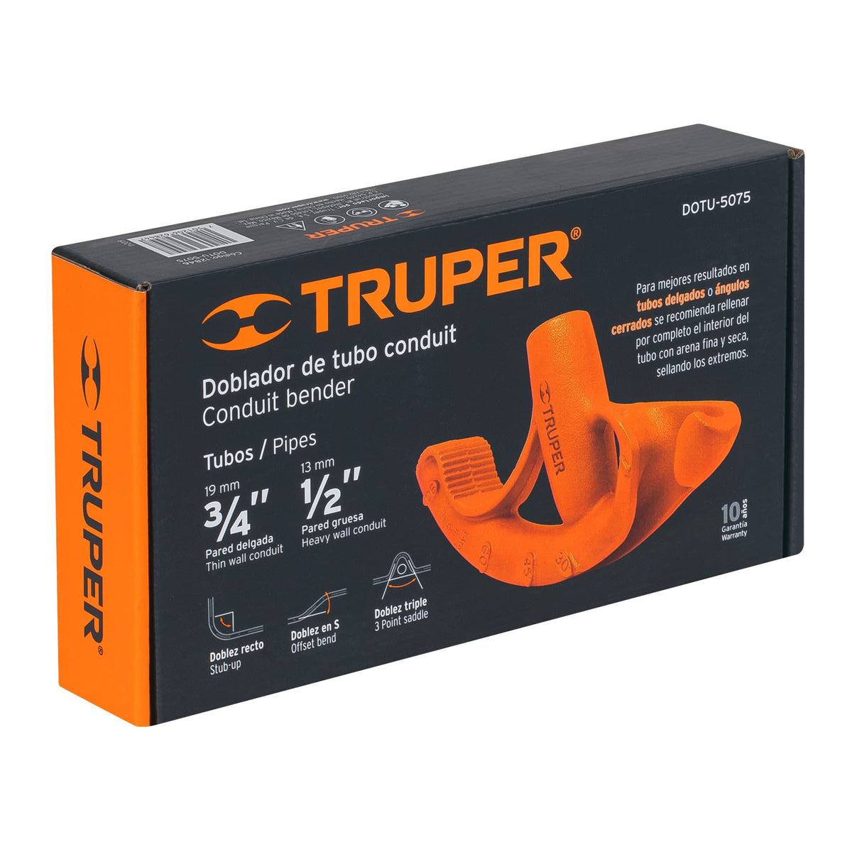 Doblador de tubo conduit 3/4' TRUPER — foto oficial 2
