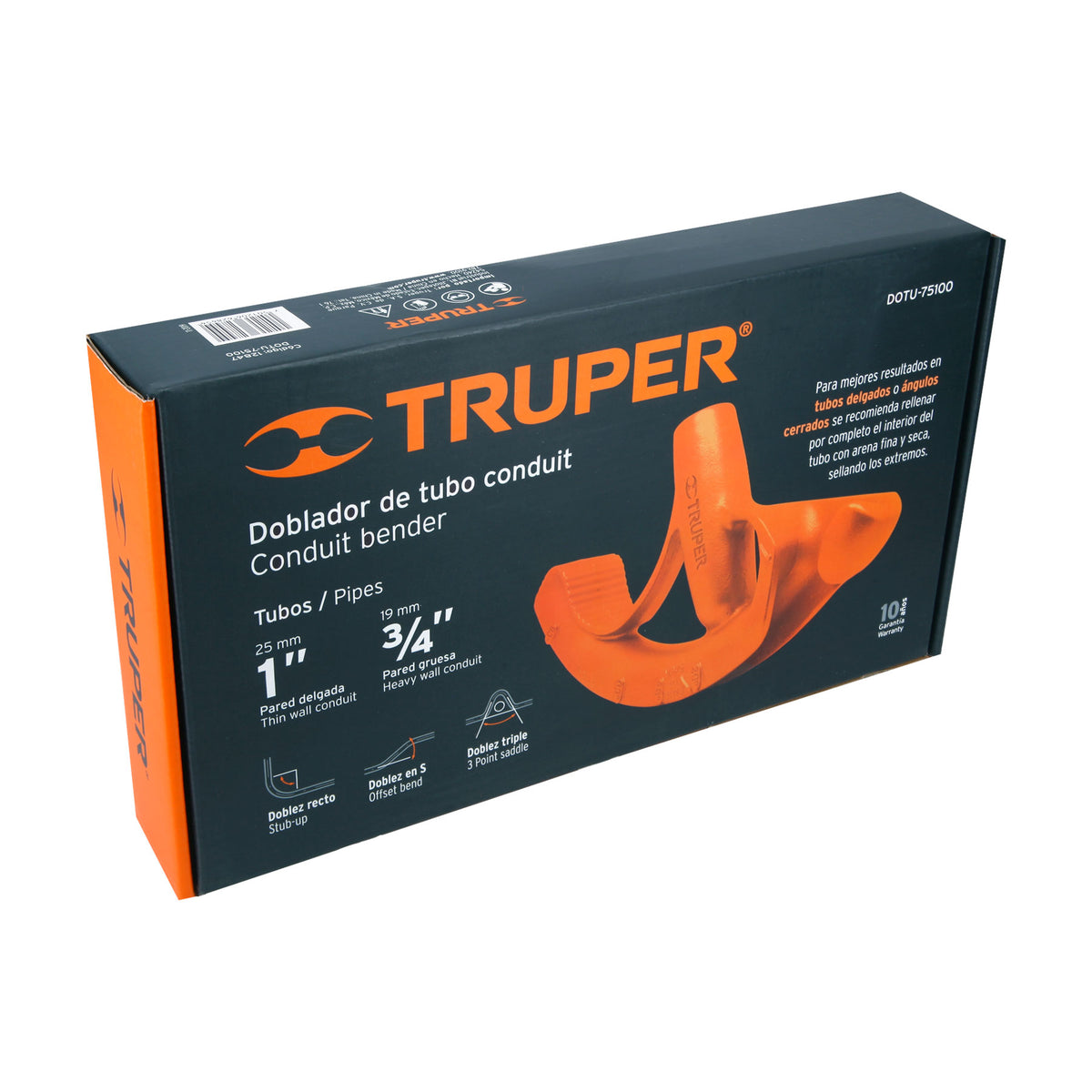 Doblador de tubo conduit 1' TRUPER — foto oficial 2