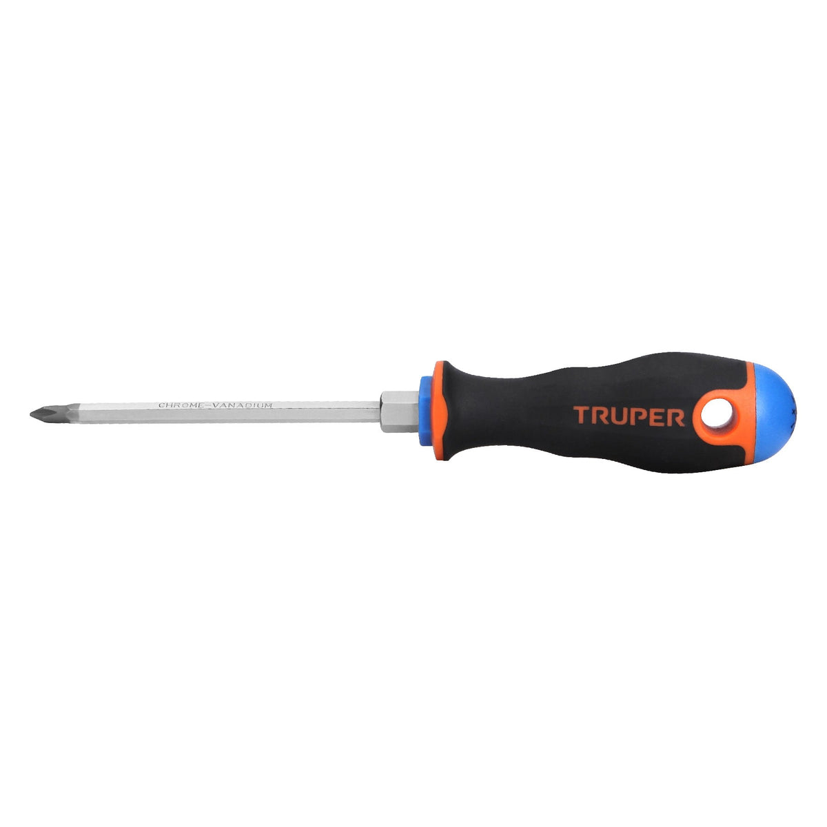 Desarmador de cruz 3/16' x 4' mango Comfort Grip, TRUPER — foto oficial 1