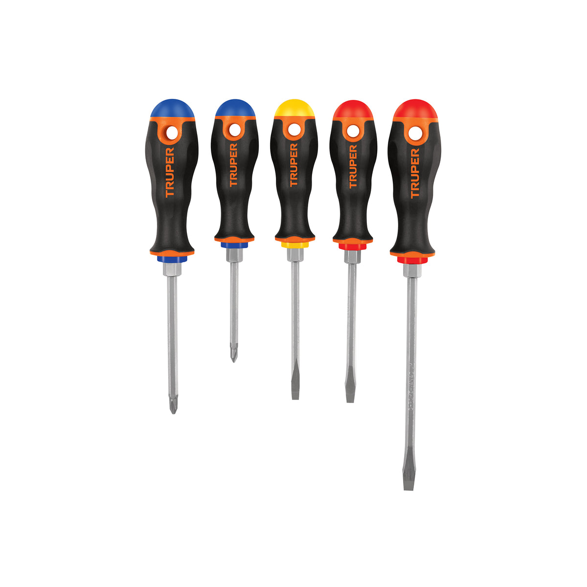 Juego de 5 desarmadores mango Comfort Grip TRUPER — foto oficial 1