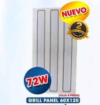Gabinete Panel LED Para Empotrar En Plafón 1.20x60 72W PAGR