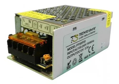 Fuente De Poder Driver Balastra LED Chip Modulo IP20 30W 100-240V