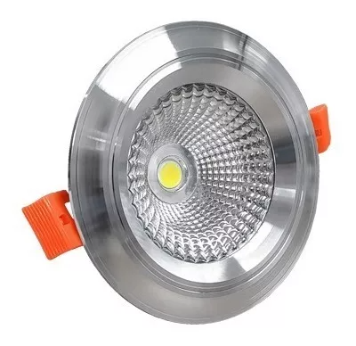 SPOT EMPOTRADO COB LED 9W (SATINADO) LUZ FRIA (NO DIRIGIBLE)