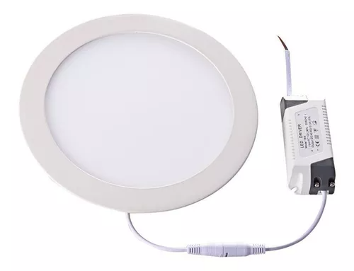 Panel LED Slim Empotrable Techo Spot Redondo Blanco Neutro 12W 90-277V 840LM 41K