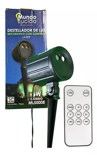 DESTELLADOR LASER CON CONTROL FIGURAS NAVIDEÑAS