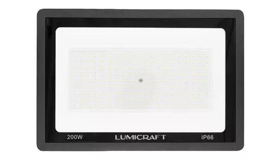Reflector LED Luz Fría 200W 100-265V 18000LM 65K Lumicraft RF200W