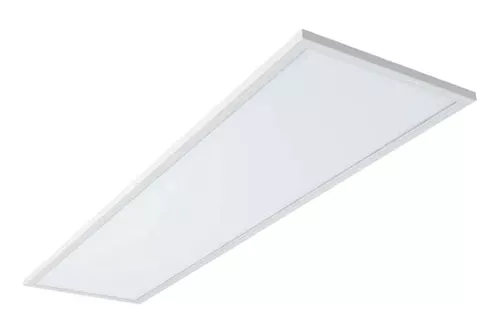 PANEL 30X120 60W MARCO BLANCO LUZ FRIA CON JOROBA