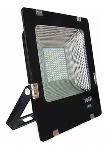 Reflector LED inalámbrico Qatarshop Focos solares potentes 1000W con luz  blanco frío y carcasa negro / foco poste 1000w slim - 101339 110V/220V