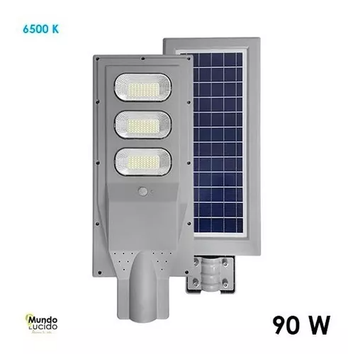 STREET LIGHT LED SOLAR 90W 3.7VDC 7200LM 65K IP65 LS90AIO