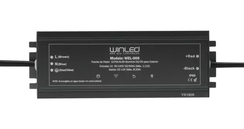Fuente De Poder Exterior Eliminador De 100W 90-260V Wel-006 12V