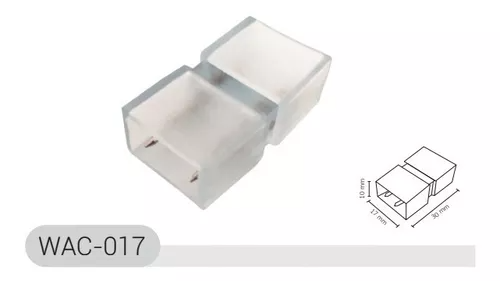Interconector Medio Para Manguera LED Chupón Con Pin Para Unir Manguera Con Manguera Wac-017 (PRECIO POR PIEZA)