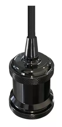 LAMPARA COLGANTE VITANGE PARA E26 NEGRO PERLA PULIDO  HOLDER