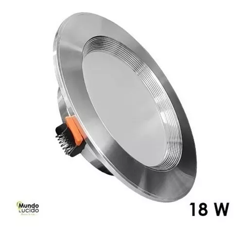 Panel LED Slim Empotrable Techo Spot Blanco Frío 18W 127V 970LM 65K