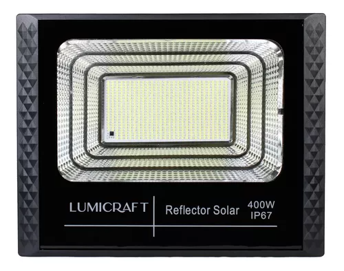 REFLECTOR SOLAR DE 400W INCLUYE PANEL Y CONTROL REMOTO LUMICRAFT