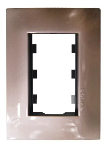 PLACA SENCILLA CON BASTIDOR CHAMPAGNE OSCURO 51023