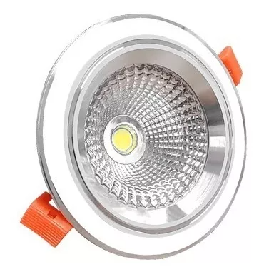 SPOT EMPOTRADO COB LED 9W (BLANCO / SATINADO) LUZ FRIA (NO DIRIGIBLE)