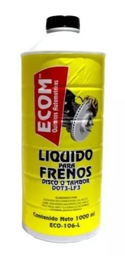 LÍQUIDO DE FRENOS P/DISCO O TAMBOR DOT3 1 LTO