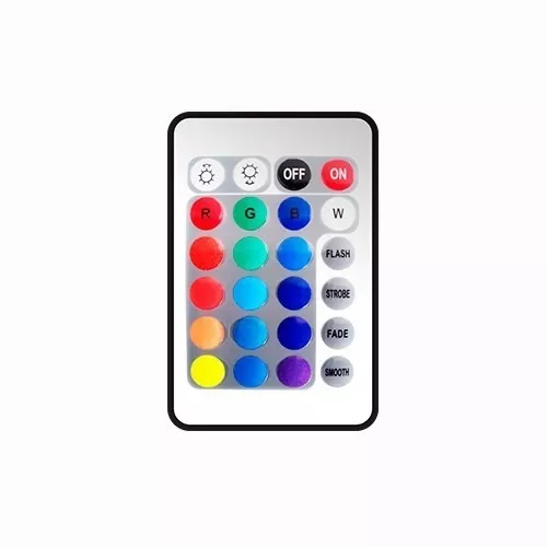 Control Remoto Generico Para Mangueras Rgb Inalambrico 127v Incluye Receptor Con Conector Para Manguera 5050 Y Emisor MFLPWC50X10RM