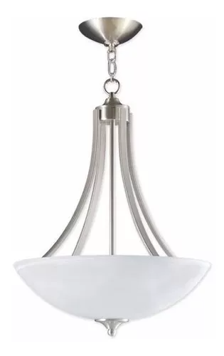 COLGANTE SATIN/CRISTAL OPALINO 3x60W VINTAGE RECTANGULAR