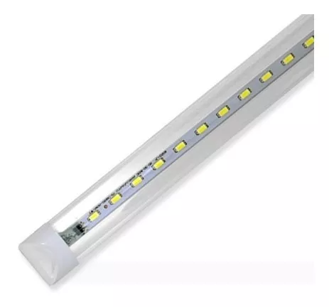 Tubo T8 Integrado LED Acrílico Transparente Con Accesorio 18W 127V 1200LM 65K T8-18W-AL