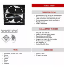 EXTRACTOR DE AIRE AXIAL INDUSTRIAL 10