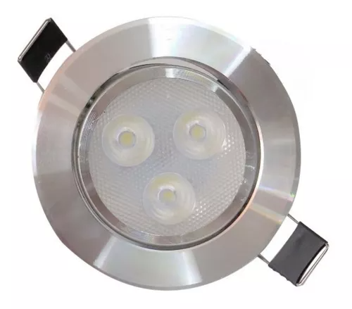 EMPOTRADO ALUMINIO DIRIGIBLE 3W 127V LUZ FRÍA 6500k