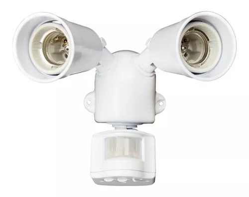 SPOT DOBLE C/ SENSOR  MOVIMIENTO BLANCO IPSA
