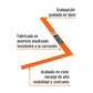 Escuadra 16'x24' de aluminio color naranja para cantero, Truper, SKU 101386 — vista 3