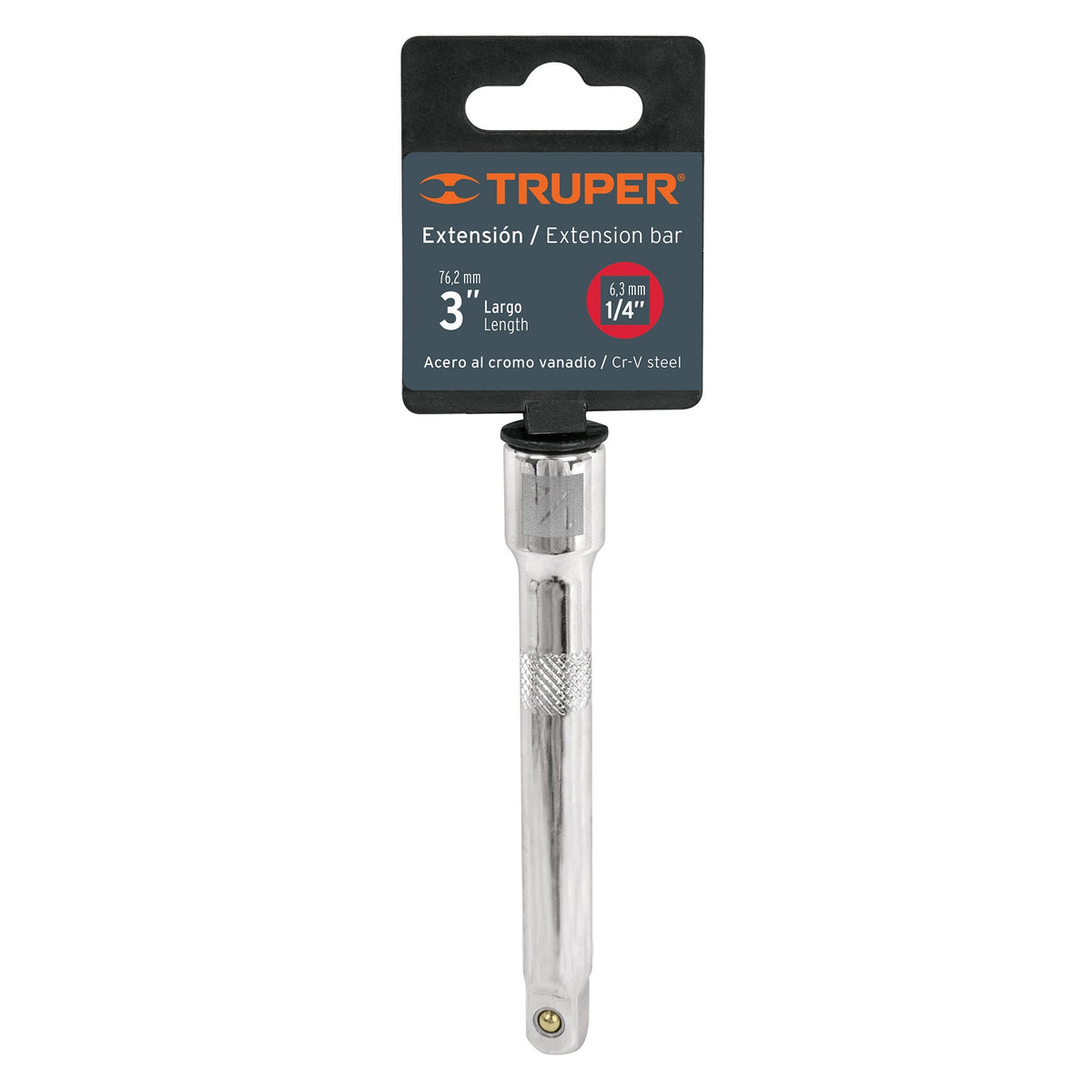 Extensión para matraca cuadro 1/4' largo 3' TRUPER — foto oficial 2