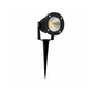 LUMINARIA LED JARDIN ESTACA NEGRO SOBREPONER 10W BLANCO FRIO ADE-305