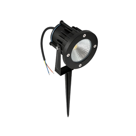 LUMINARIA LED JARDIN ESTACA NEGRO SOBREPONER 10W BLANCO FRIO ADE-305