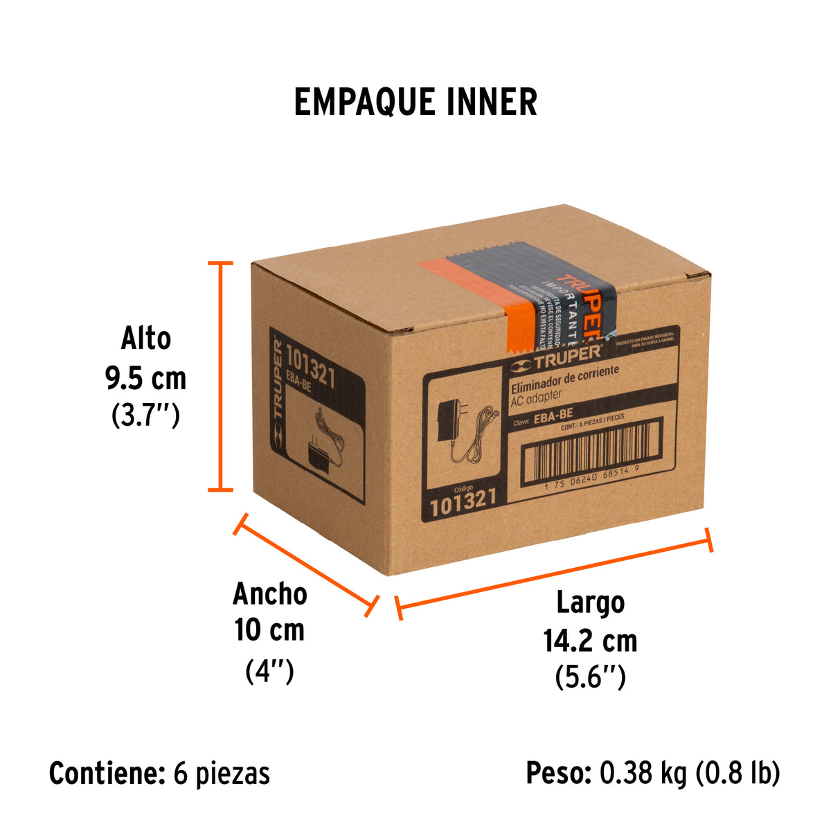 Eliminador de baterías para báscula electrónica, TRUPER, Truper, SKU 101321 — vista 6
