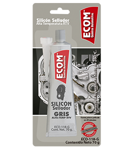 SILICON SELLADOR ALTA TEMPERATURA RTV GRIS 70GRMS