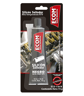 SILICON SELLADOR ALTA TEMPERATURA RTV NEGRO 70 GR