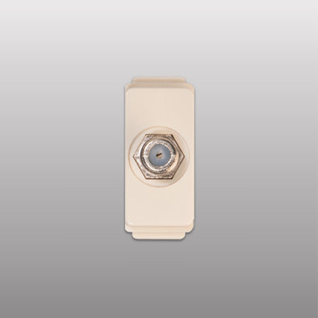 TOMA COAXIAL INTERCAMBIABLE MARFIL