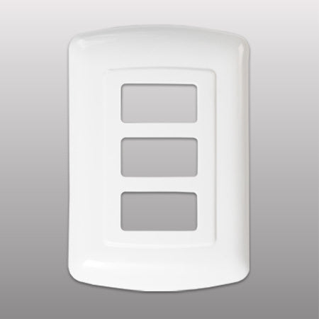 PLACA TRES VENTANAS BLANCO