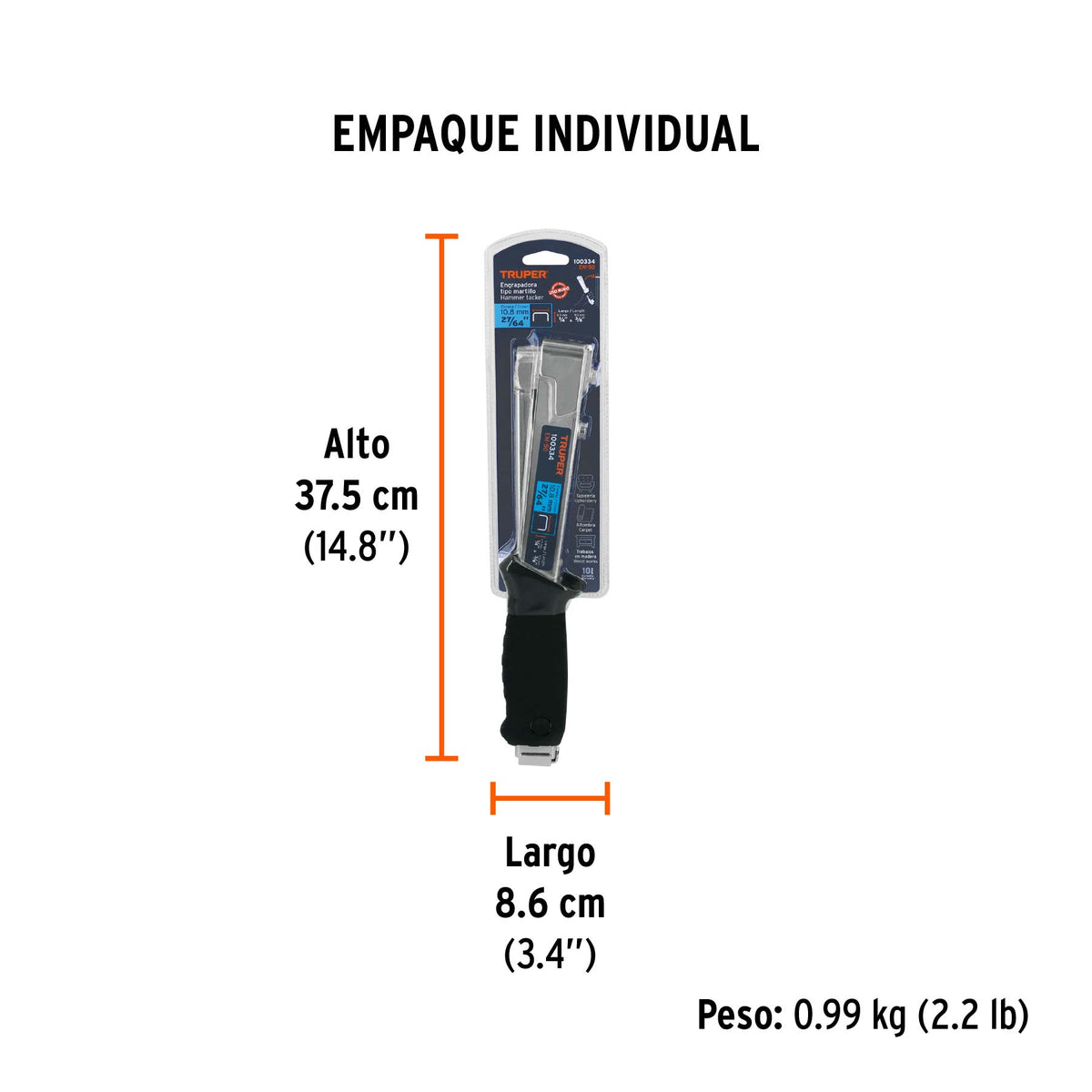 Engrapadora tipo martillo, uso rudo, TRUPER, Truper, SKU 100334 — vista 5