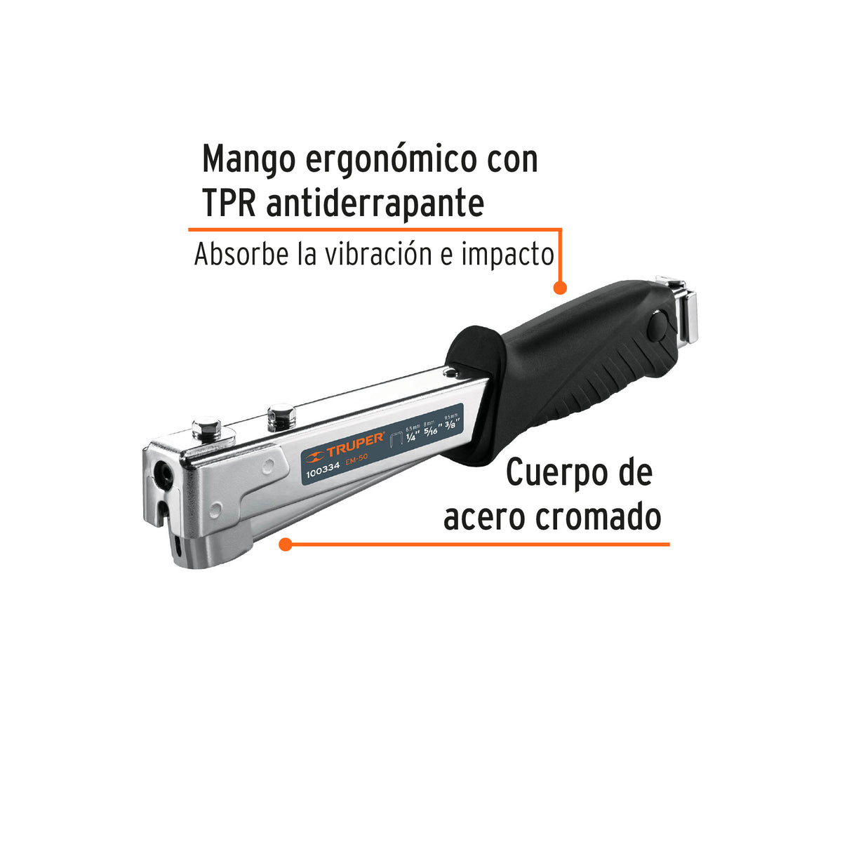 Engrapadora tipo martillo, uso rudo, TRUPER, Truper, SKU 100334 — vista 3
