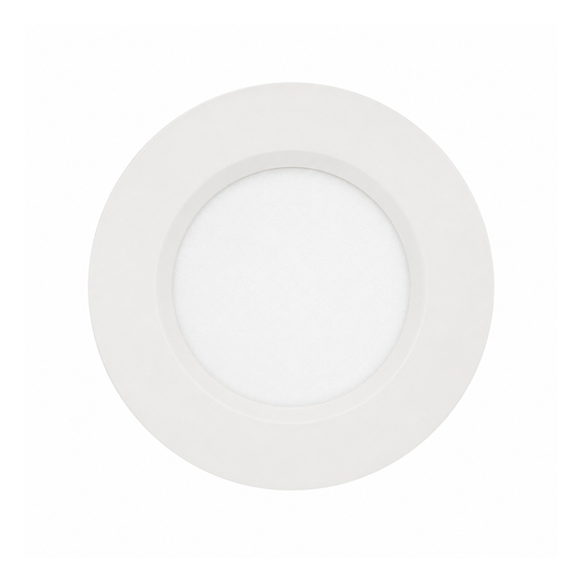 PANEL LED EMPOTRABLE REDONDO SLIM LUZ CÁLIDO 12W 100-240V 550LM 35K