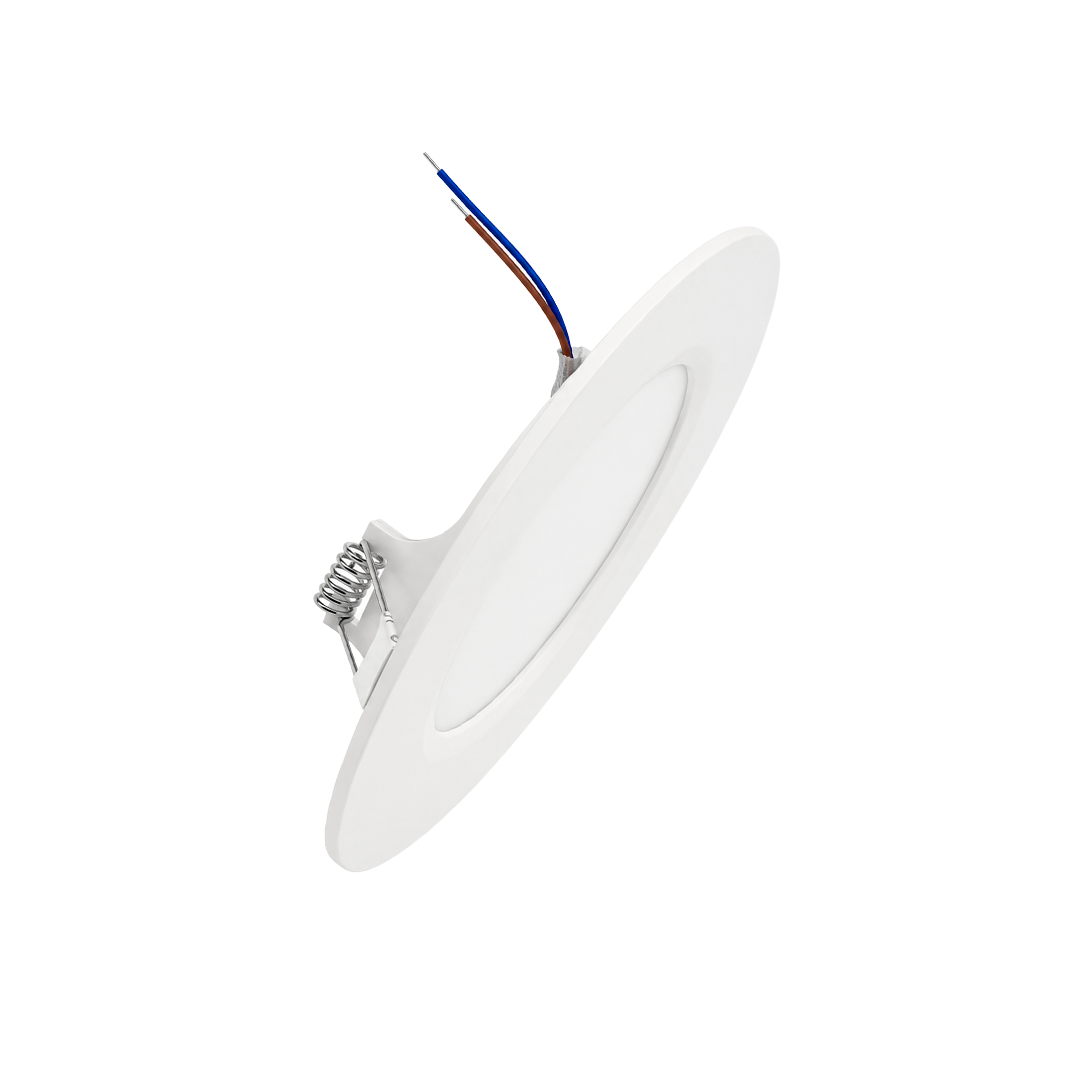 PANEL LED EMPOTRABLE REDONDO SLIM LUZ CÁLIDO 12W 100-240V 550LM 35K