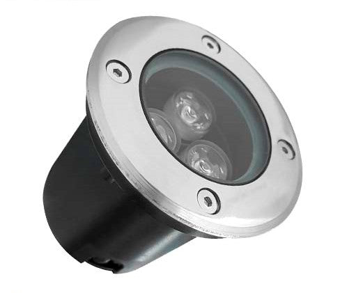 SPOT EMPOTRADO DE PISO 3W LUZ FRIA 3X1W 65K