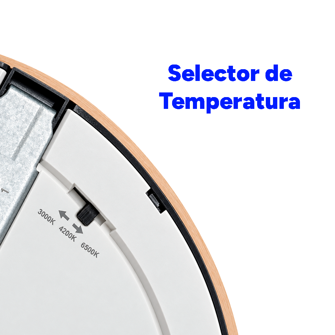 PANEL LED SOBREPONER Y EMPOTRADO AJUSTABLE MADERA 18W CCT TRIPLE TEMPERATURA LUMMI EMSMD18/MO