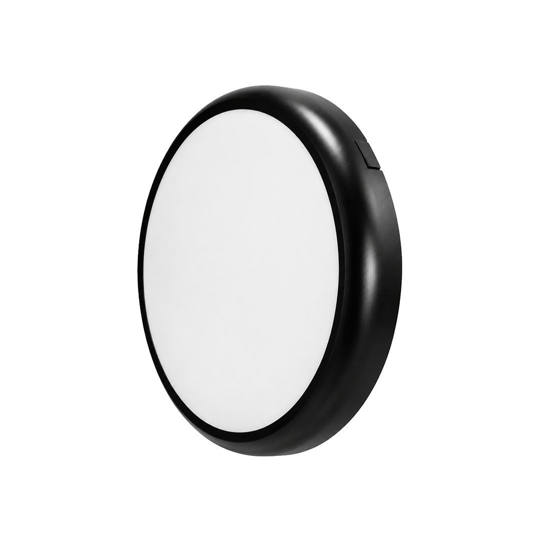 PANEL SOBREPONER Y EMPOTRADO AJUSTABLE LED 18W NEGRO CCT TRIPLE TEMPERATURA LUMMI EMSMD18/NE