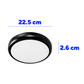 PANEL SOBREPONER Y EMPOTRADO AJUSTABLE LED 18W NEGRO CCT TRIPLE TEMPERATURA LUMMI EMSMD18/NE