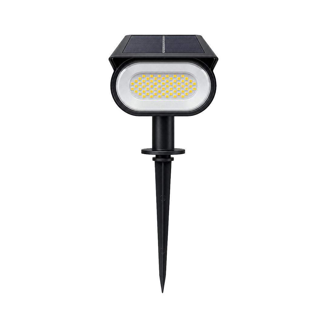 CAJA 2PZS ESTACA SOLAR EXTERIOR 100LM 30K LUZ CÁLIDA BOOMER SG6103A3